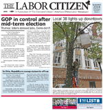 Labor Citizen Front Page Union Construction Industry Newspaper