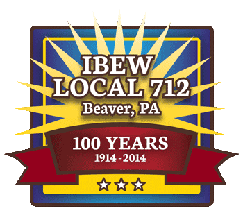 IBEW 712 100th Anniversary logo 