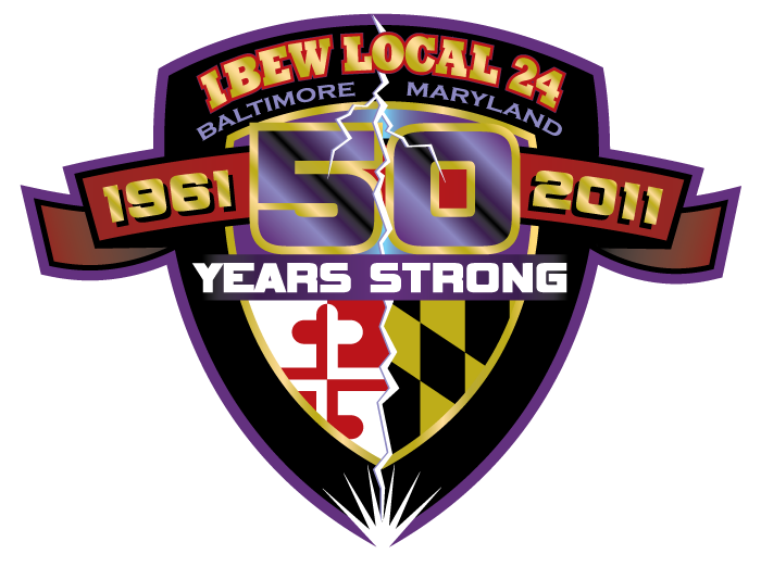 IBEW 24 50th logo